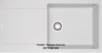 Кухонна мийка Franke Maris MRG 611-97 XL (114.0675.977) гранітна - врізна - оборотна - колір Білий 114.0675.977 фото