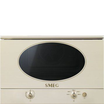 Вбудовувана мікрохвильова піч Smeg MP822NPO Coloniale, кремова, 22 л Smeg MP822NPO фото