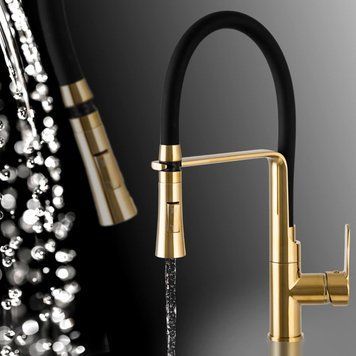 Гнучкий кухонний змішувач Sink Quality POWER Золотий 2095747858 фото