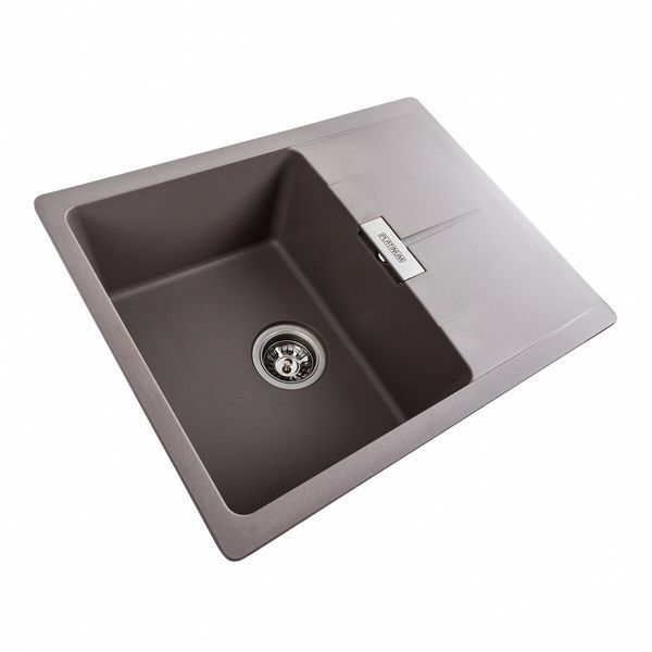 Гранітна мийка для кухні Platinum 6250 ZIRKONE матова Дюна 000040778 фото
