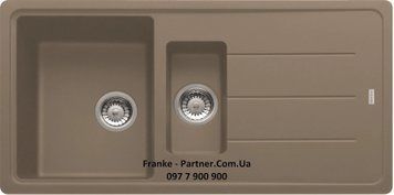 Кухонна мийка Franke Basis BFG 651 (114.0676.273) гранітна - врізна - оборотна - колір Мигдаль 114.0676.273 фото