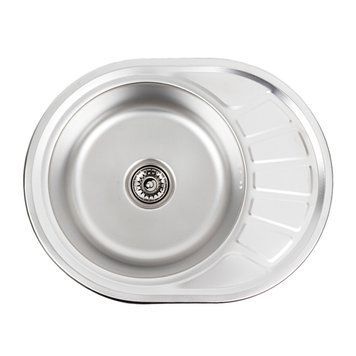 Кухонна мийка з нержавіючої сталі Platinum ДЕКОР 5745 (0,6/170 мм) 000009228 фото