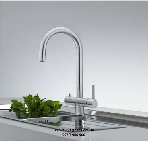 Кухонний змішувач з підключенням до фільтра води Franke Eos Clear Water (120.0179.979) Нержавіюча сталь полірована 120.0179.979 фото