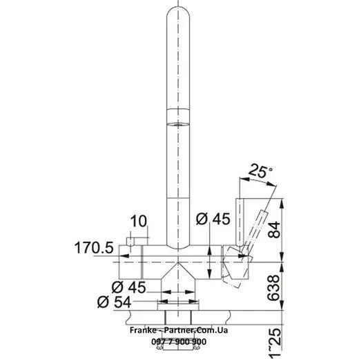 Кухонний змішувач з підключенням до фільтра води Franke Eos Clear Water (120.0179.979) Нержавіюча сталь полірована 120.0179.979 фото
