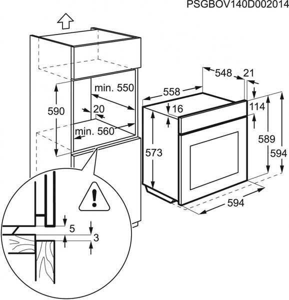 Духова шафа Electrolux - EOA5220AOR 211_41314 фото