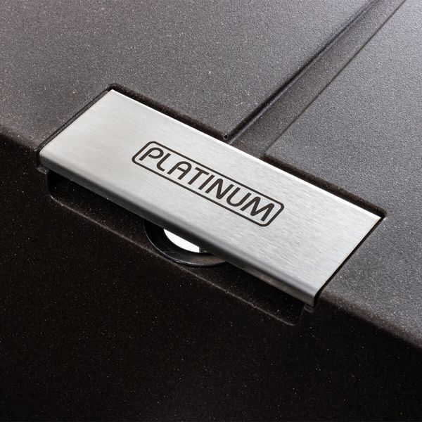 Гранітна мийка для кухні Platinum 6250 ZIRKONE матова Темна скеля 000040794 фото