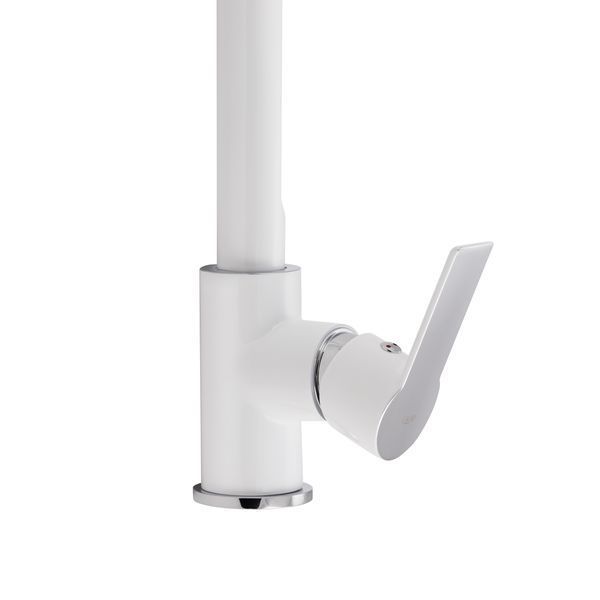 Змішувач для кухні Qtap Ustek QTUS9016107FCW Chrome/White SD00041974 фото